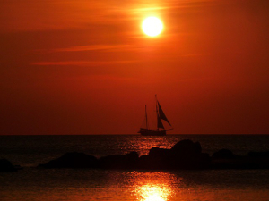 Orilla de la playa