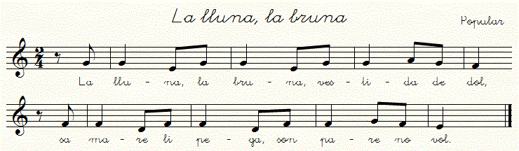 La lluna, la bruna