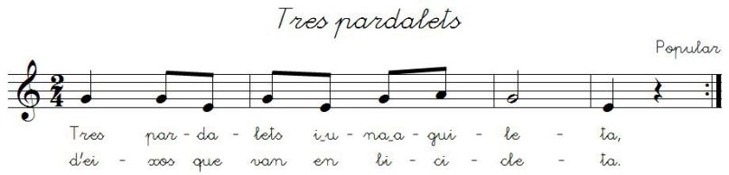 Tres pardalets