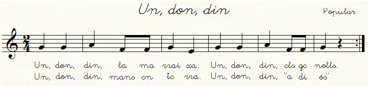 Un, don, din